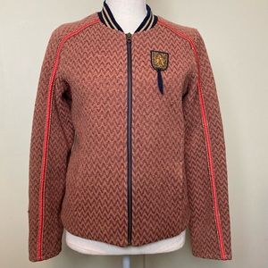 Winter whites Scotch R’Belle Jacket size 14/164 color salmon , black and cream